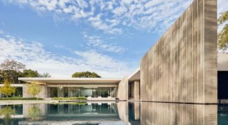Luxury American home sliding glass facades