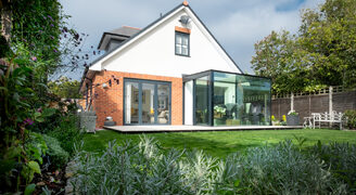 modern glass conservatory