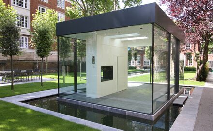 glass garden room in london