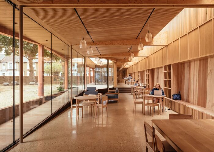 Lea Bridge Library nominated for the Dezeen civic project 2023 Award