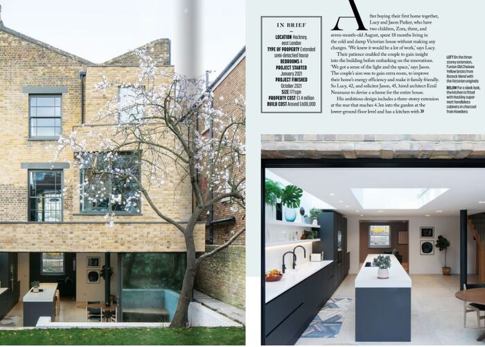 Ultra wide sliding glass doors to Hackney home featured in Grand Designs online publication