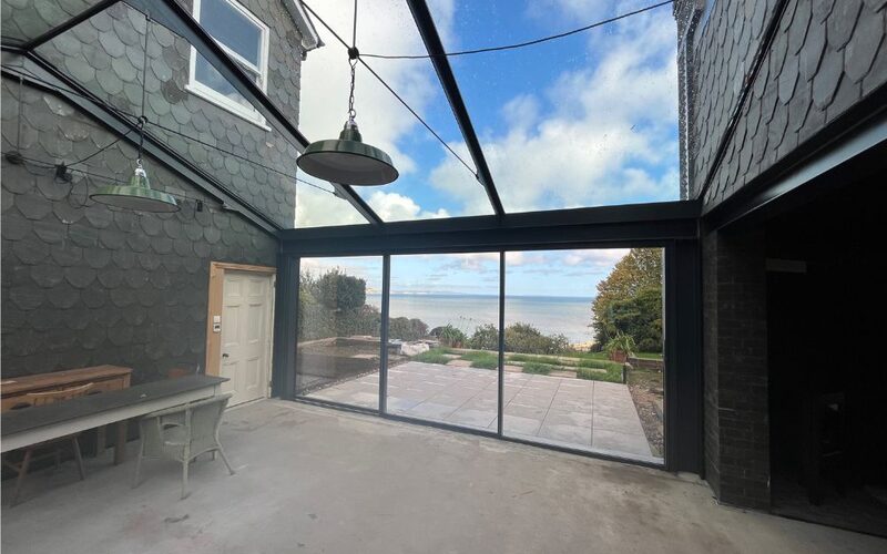 Structural glass roof to Dorset property situated in an AONB