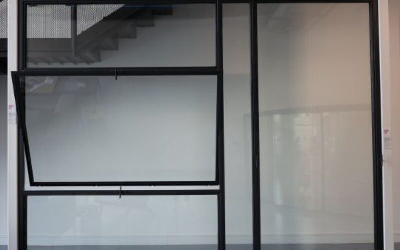 thermally broken steel glazing systems at the IQ architectural glazing showroom