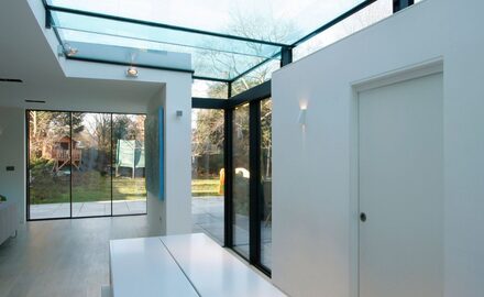 glass side infill extension in london