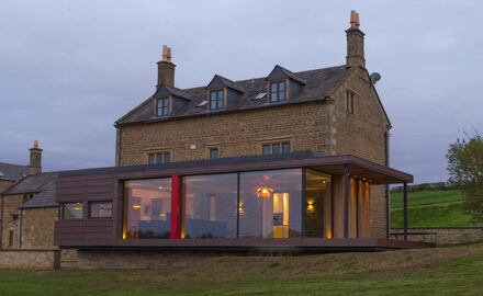 Modern Glazed Extension to a Rural Farmhouse